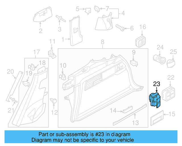 Seat Switch 7P6-959-519 - View 8