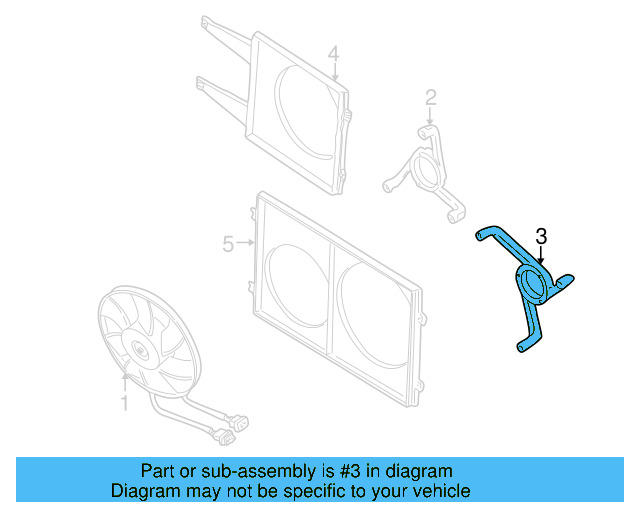 Engine Cooling Fan Motor Bracket 1J0-121-206-G-B41 - View 15