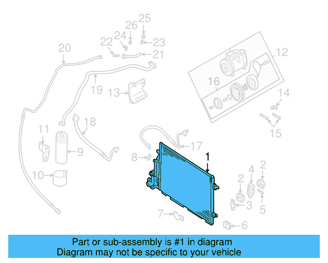 Condenser Assembly 3B0-260-401-B - View 3