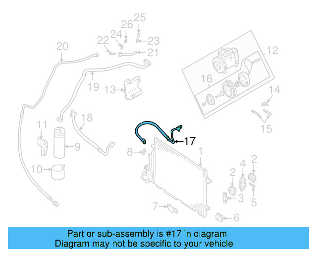 AC Hose 3B0-260-701-C - View 3