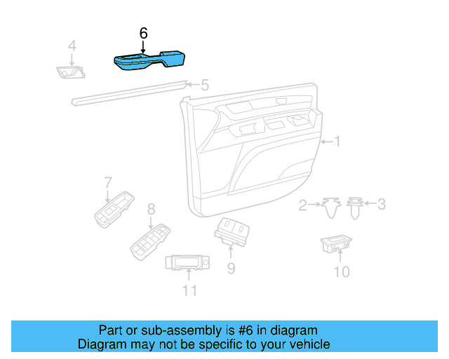 Armrest 7B0-867-166-ES3 - View 3