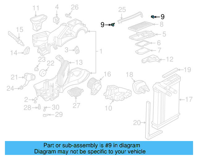 Filter Retainer 3B0-819-817 - View 10