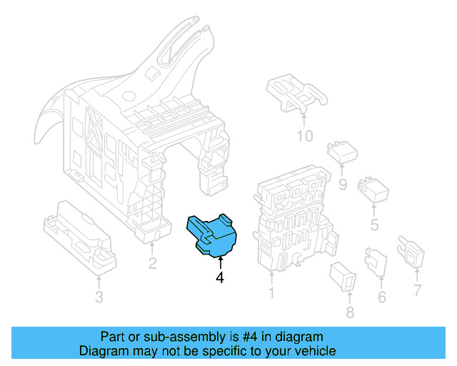 Relay Plate 4H0-937-527 - View 10