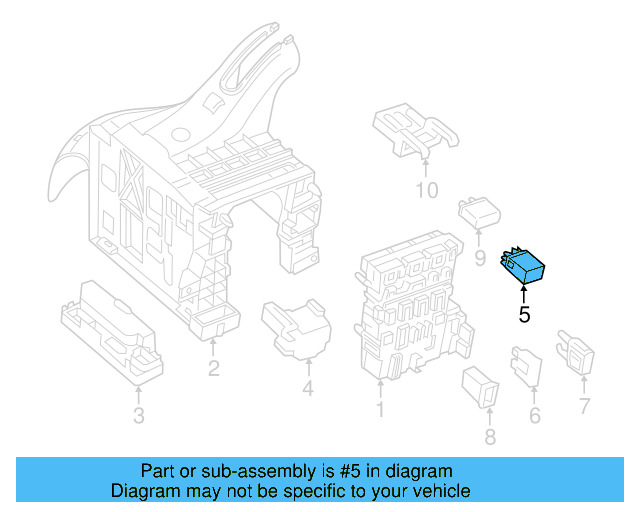 Fuel Pump Relay 4H0-951-253-A - View 44
