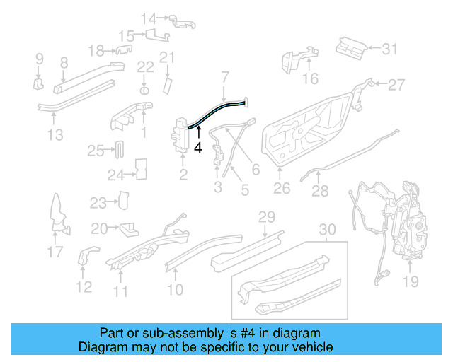 Lock Cable 7B0-843-507 - View 4