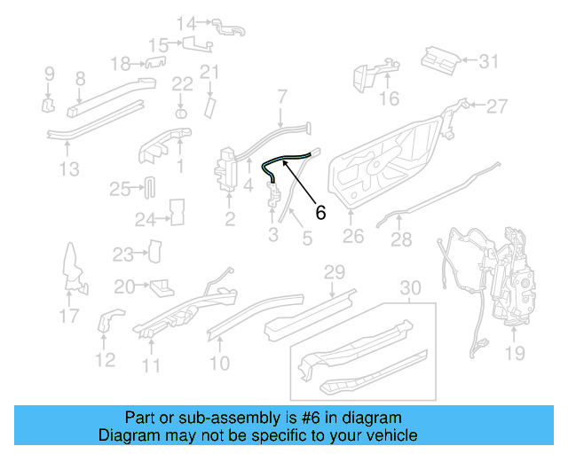 Lock Cable 7B0-843-507 - View 5
