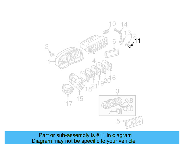 Seat Heat Switch 3B0-963-563-C-01C