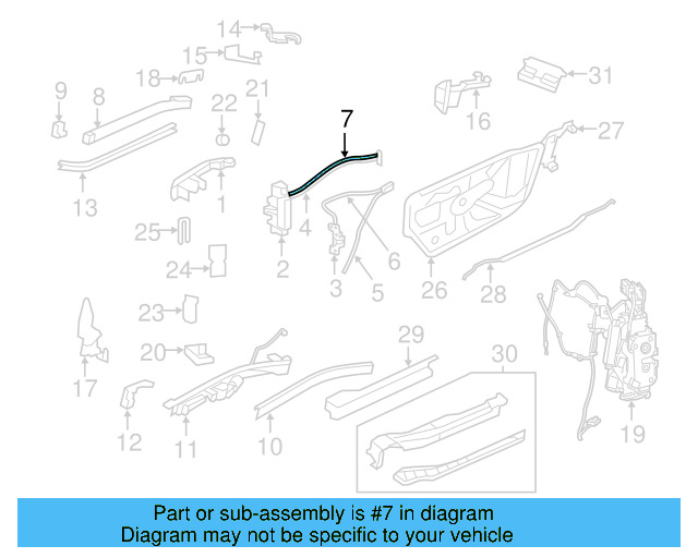 Lock Actuator 7B0-843-256-F - View 3