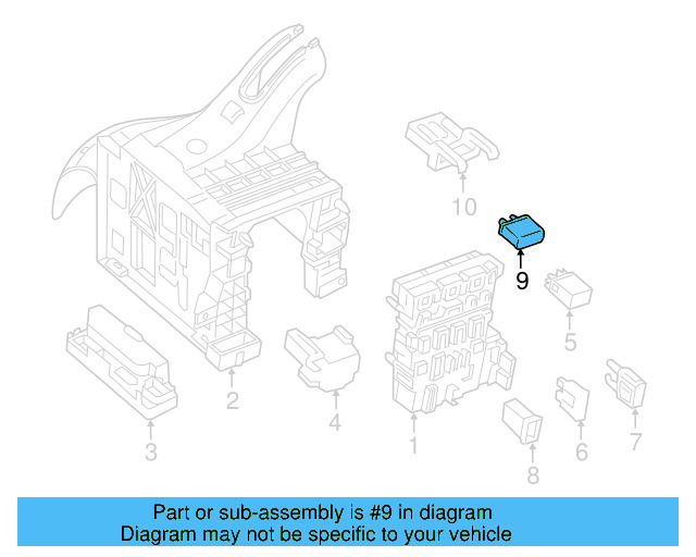 Fuel Pump Relay 4H0-951-253-A - View 43
