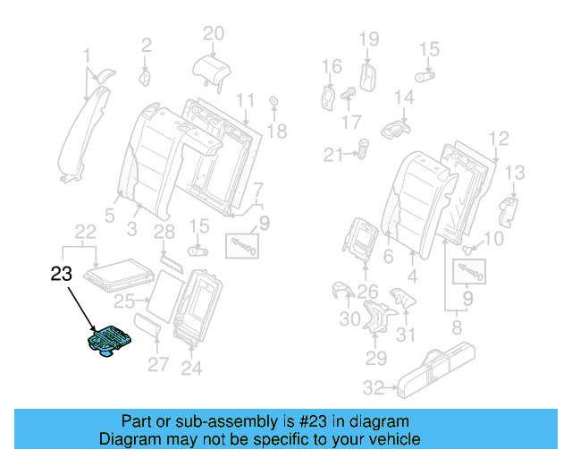 Child Seat Bracket Washer N-910-607-01 - View 13