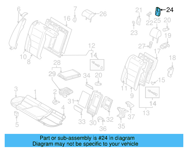 Child Restraint Anchor Plate Cap 1K5-887-267-71N - View 5