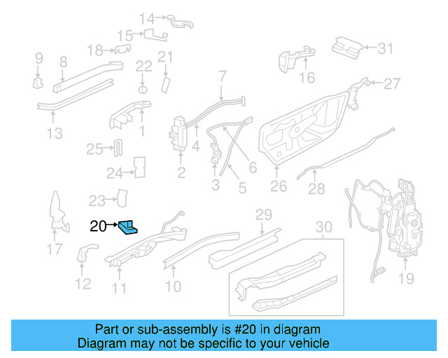 Lock Actuator 7B0-843-014-K - View 3