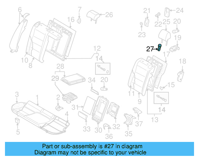 Headrest Guide 1K0-886-920-B-82V