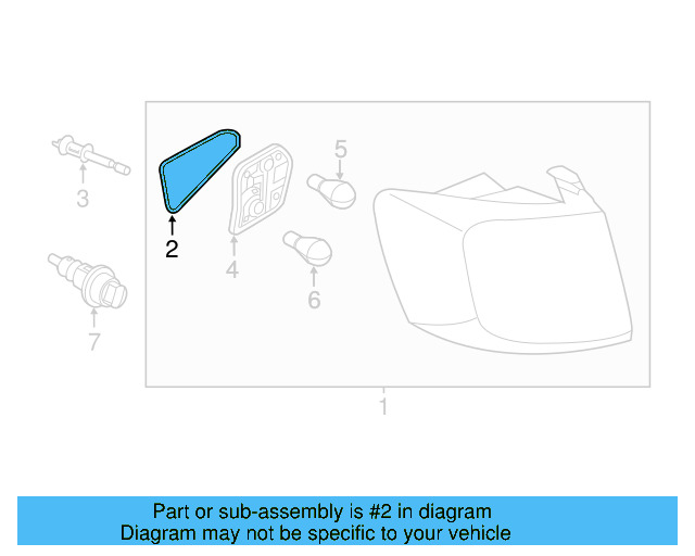 Tail Lamp Assembly Gasket 1K9-945-191 - View 9