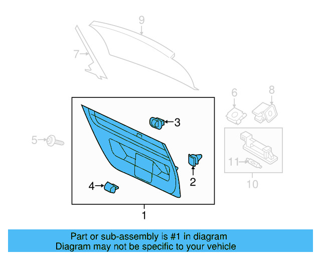 Lower Trim Panel 5C5-867-601-B-82V - View 3