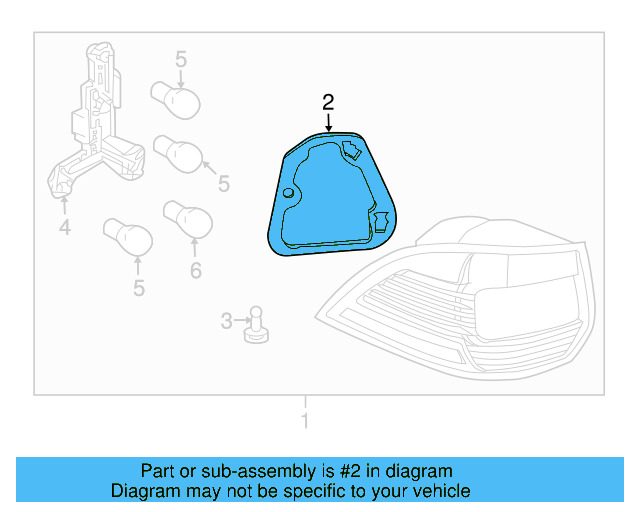 Tail Lamp Assembly Gasket 1K9-945-191 - View 13