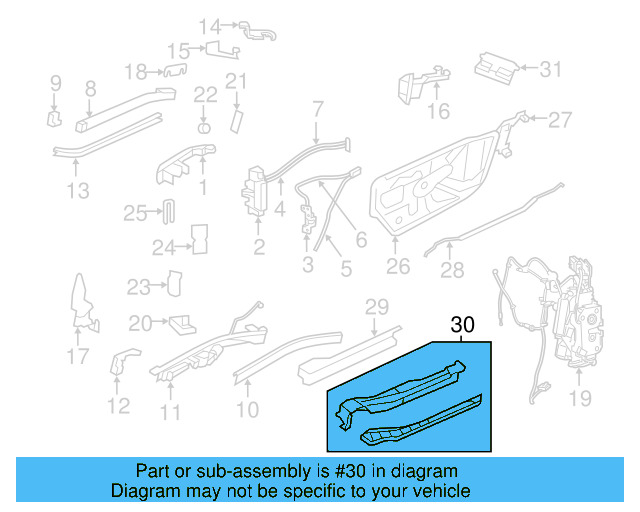 Lower Channel 7B0-809-580-B - View 3