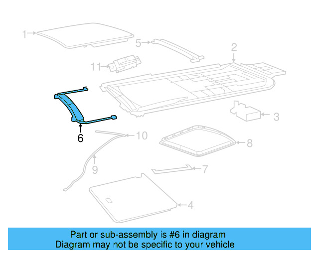 Sunroof Switch 7B0-959-655 - View 4