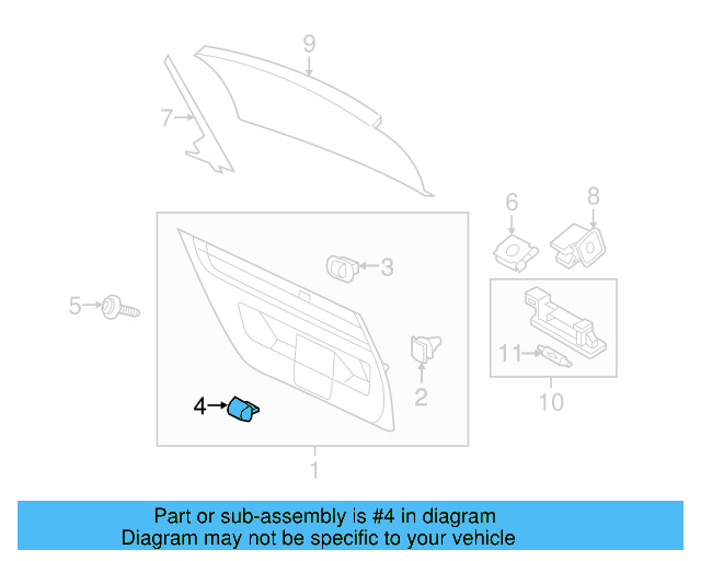 Lower Trim Buffer 1J6-867-815-A-9B9 - View 13