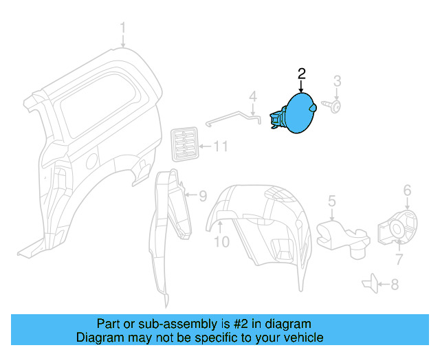 Fuel Door 7B0-809-905-A