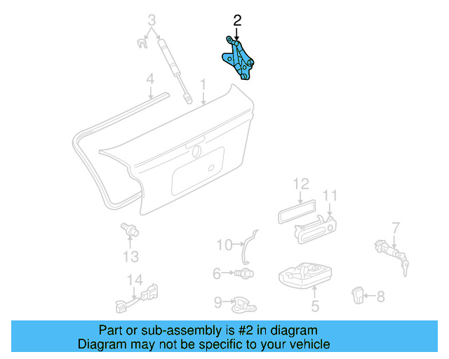 Hinge Assembly 1E0-827-301 - View 2