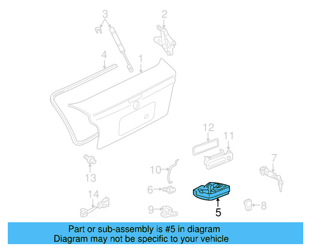 Trunk Lock 6N0-827-505-A