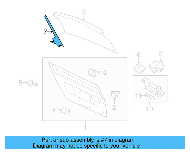 Window Trim 5C5-867-703-B-82V - View 3