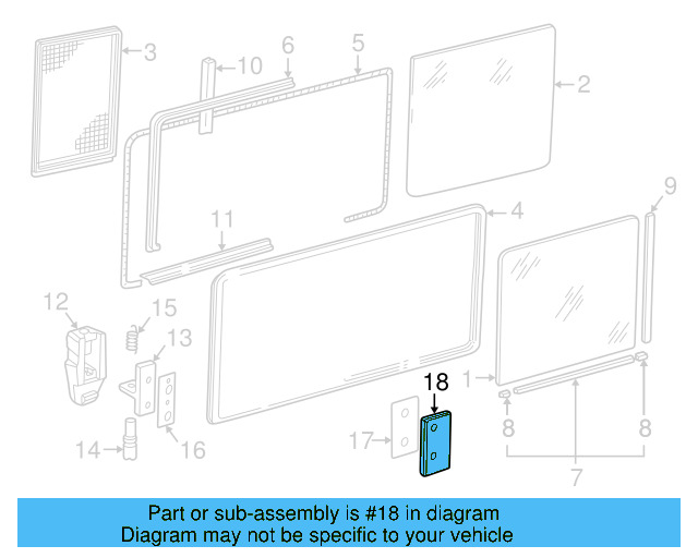Handle Mount Plate 281-847-725 - View 2