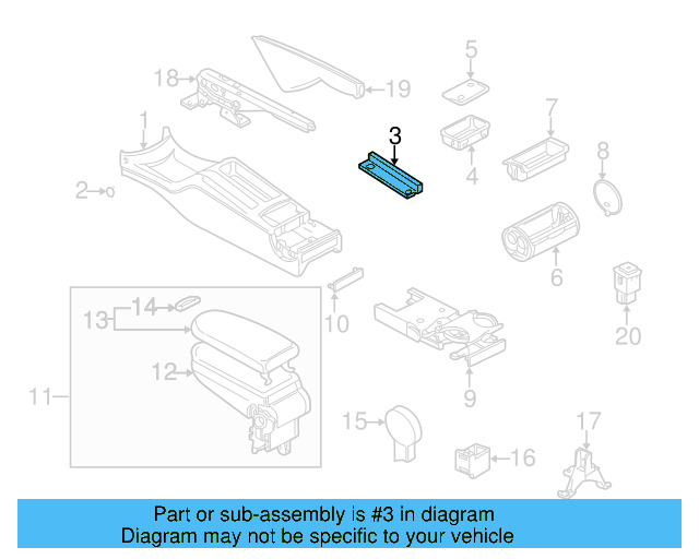 Console Mat 1J0-863-328-B-B41 - View 4