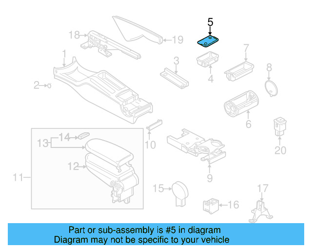 Console Mat 1J0-863-328-B-B41 - View 8