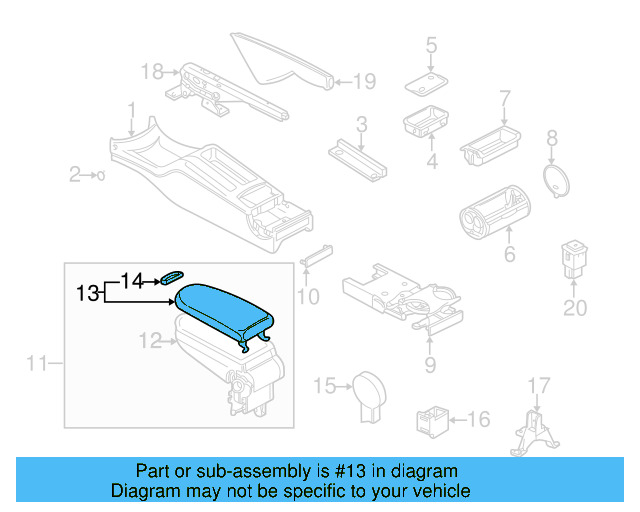 Armrest Door 3B0-867-173-GPD - View 11