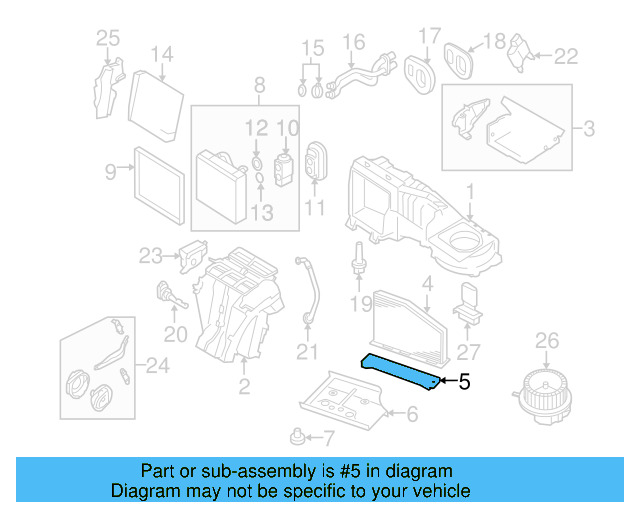 Filter Element Holder 3C0-819-422 - View 36