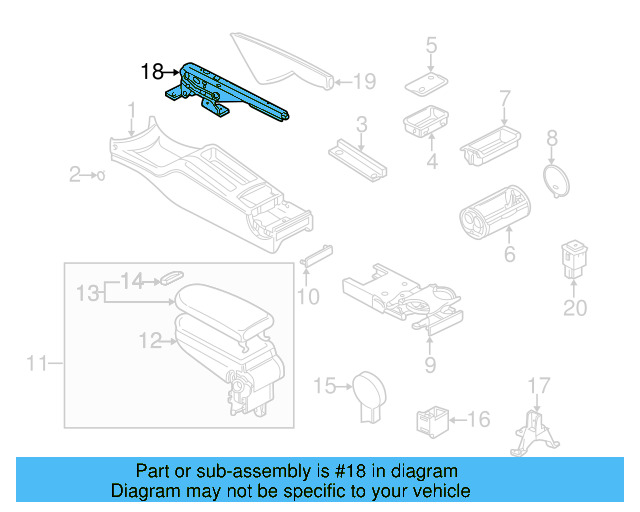 Park Brake Handle 1J0-711-303-AF - View 13