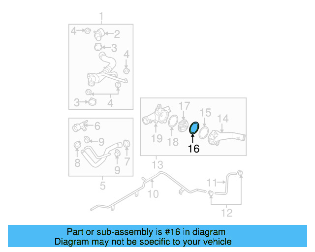 Thermostat Gasket 07K-121-119-A - View 17