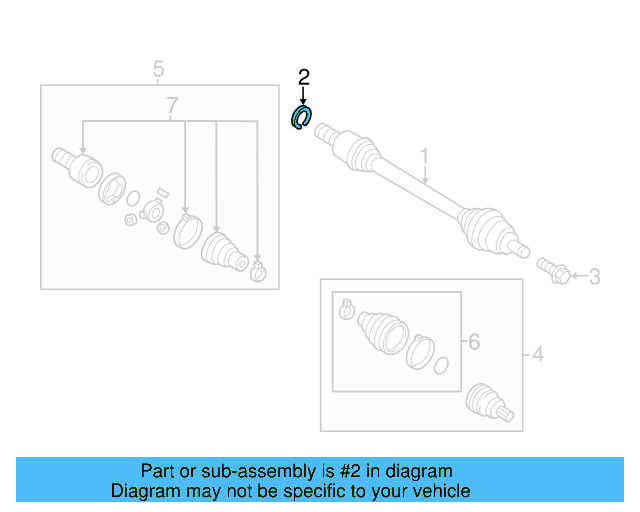 Axle Assembly Lock Ring 8N0-407-297 - View 27