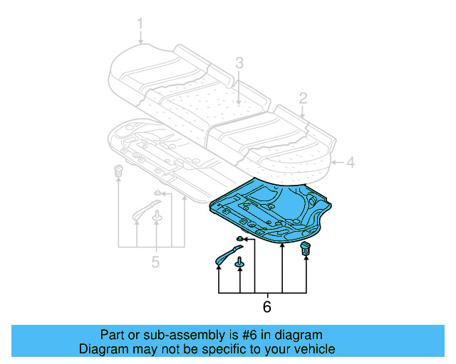 Seat Frame 1K9-885-305-C - View 8