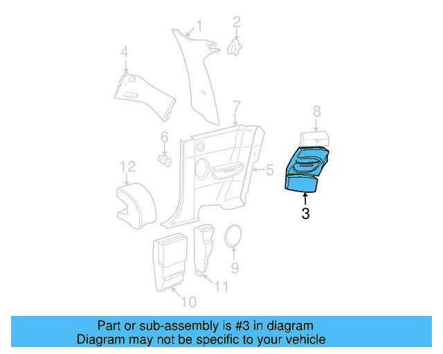 Lower Pad 1C0-868-302-C - View 3