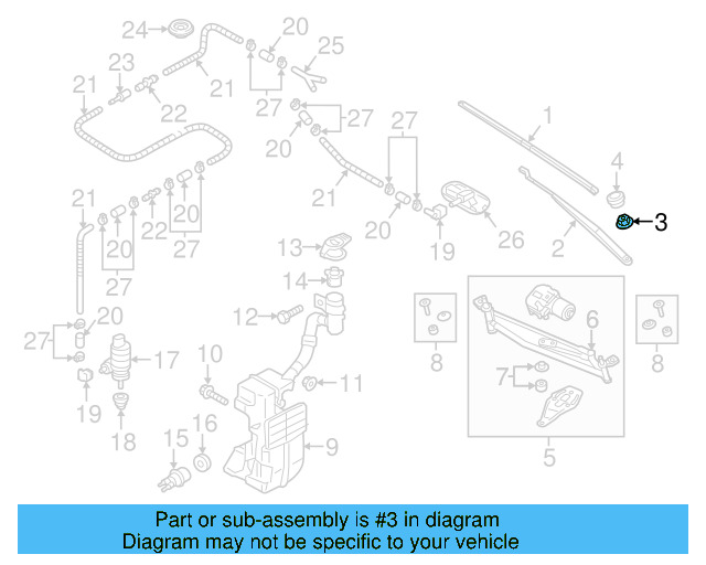 Wiper Arm Nut N-106-092-04 - View 56