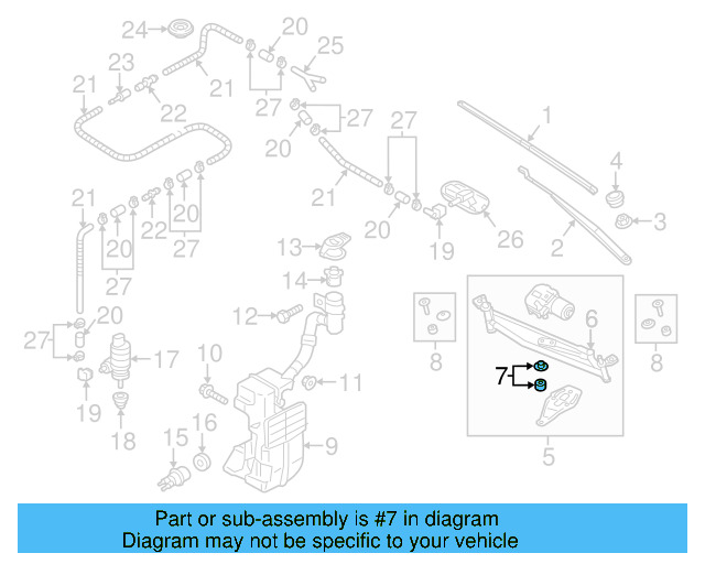 Mount Bracket Hardware Kit 3C0-998-754 - View 24