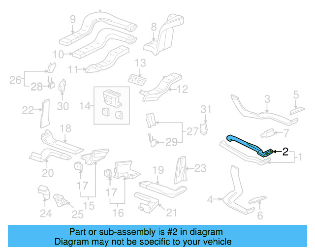 Center Duct Gasket 7L0-819-867