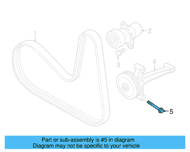 Idler Pulley Bolt N-107-463-01 - View 2