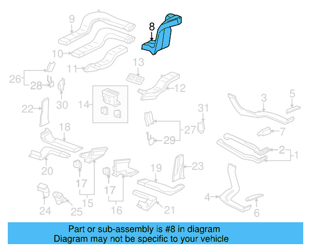 Air Duct 7L0-820-681 - View 2
