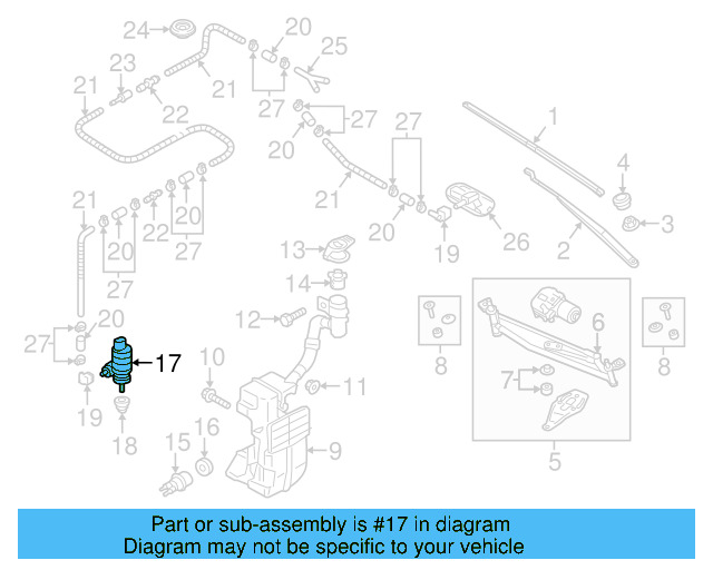 Washer Pump 1K5-955-651 - View 53