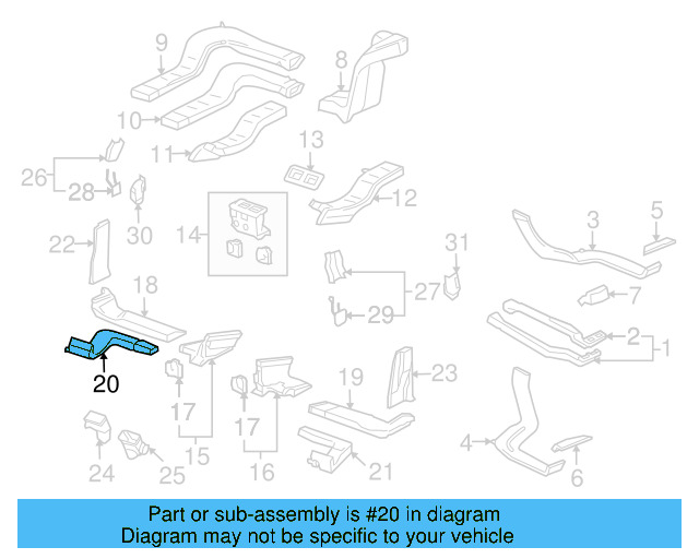 Floor Duct 7L0-820-858-A