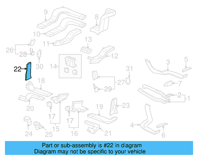 Side Duct 7L0-820-848-A - View 4