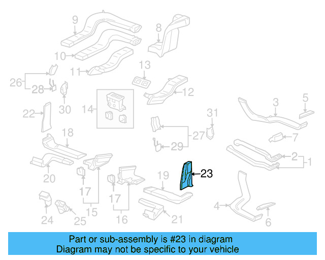 Side Duct 7L0-820-847-A - View 8