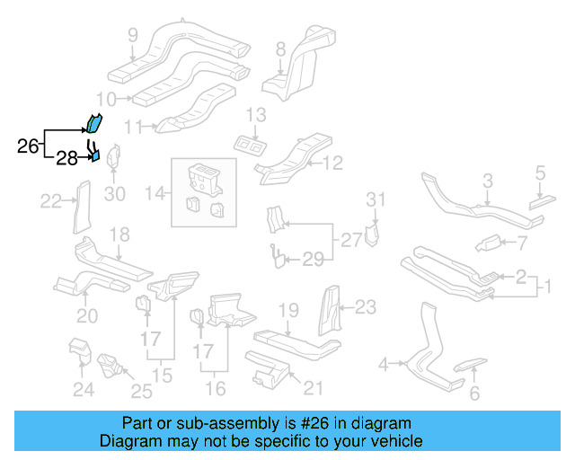 Air Deflector 7L6-819-210-B-27V - View 3