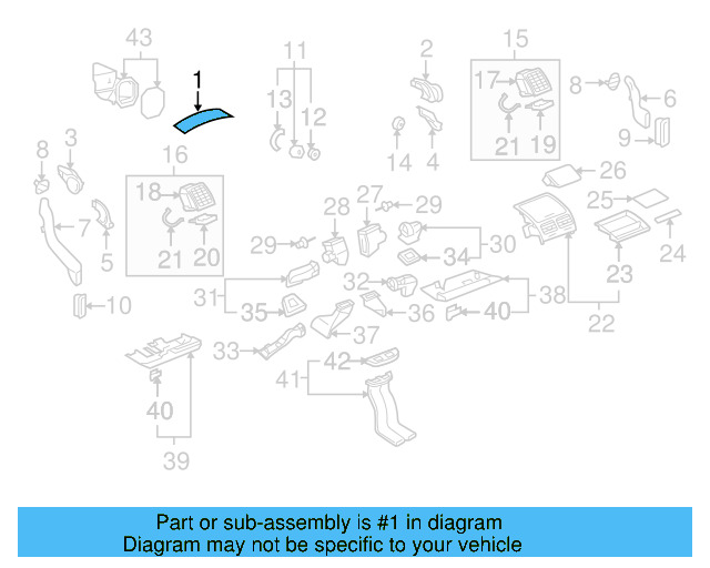 Air Inlet Grille 7L6-819-103-9B9 - View 4