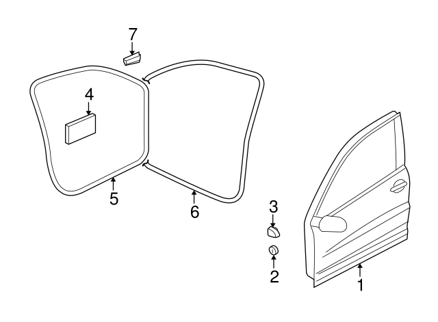 Door Shell 5N0-831-055-B