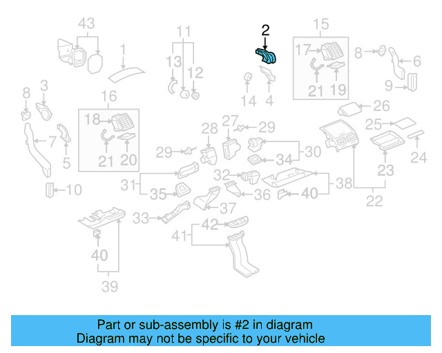 Defroster Duct 7L6-819-722-B - View 5
